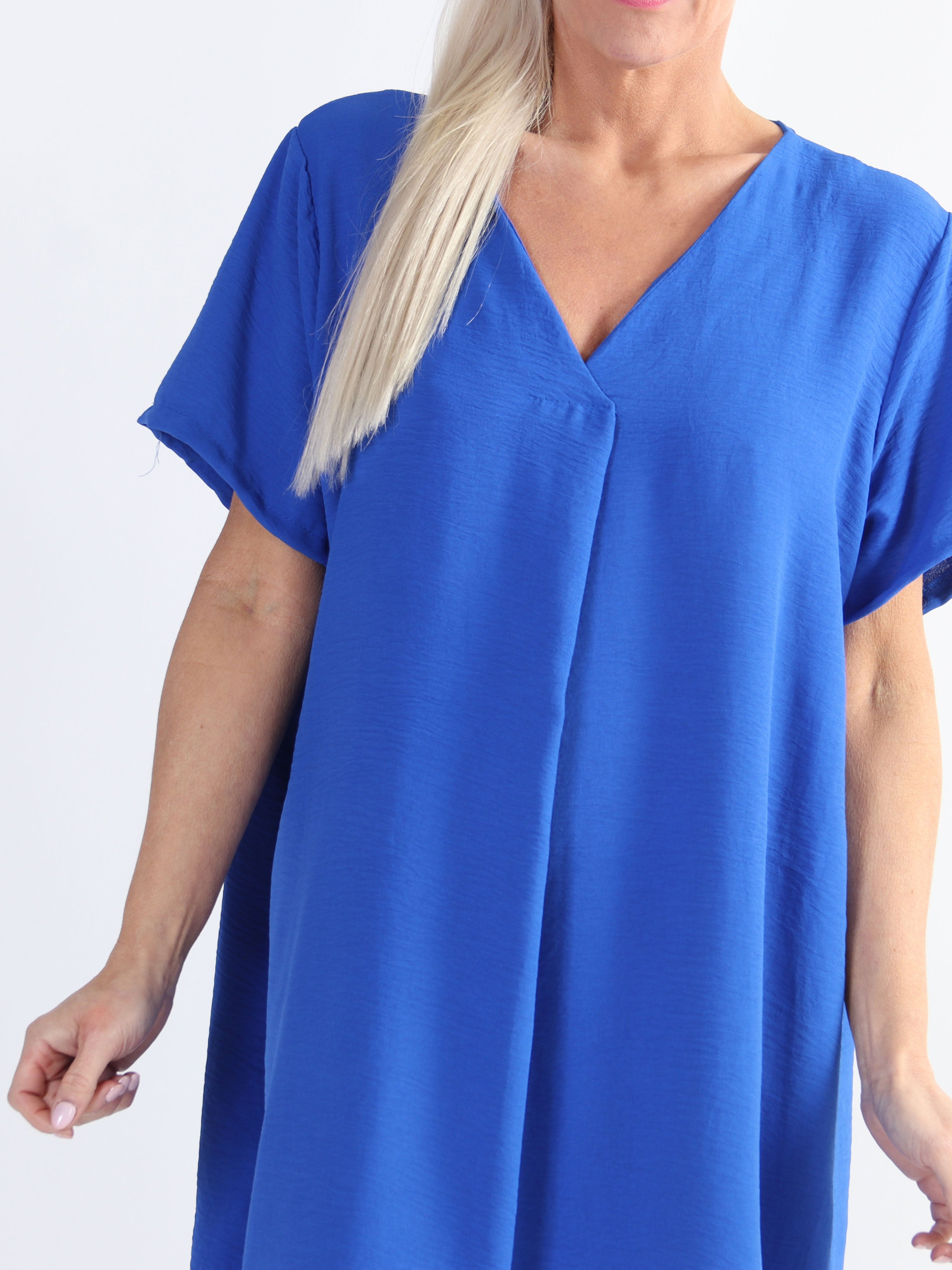 Eldina - Let ensfarvet plus size tunikakjole